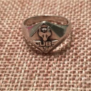 Cub Scout Rare Vintage Sterling Silver Ring, Sz 5